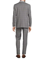 Milano Plaid Wool Single-Breasted Slim-Fit Suit