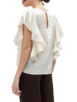 Scarlett Ruffle Silk Top