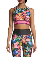 Wild Bloom Floral Reversible Sports Bra