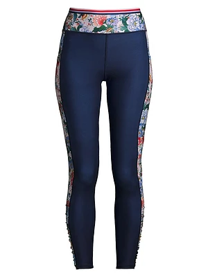 Elsa Floral High-Waist Leggings