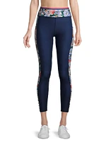 Elsa Floral High-Waist Leggings