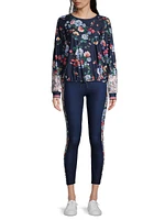 Elsa Floral High-Waist Leggings