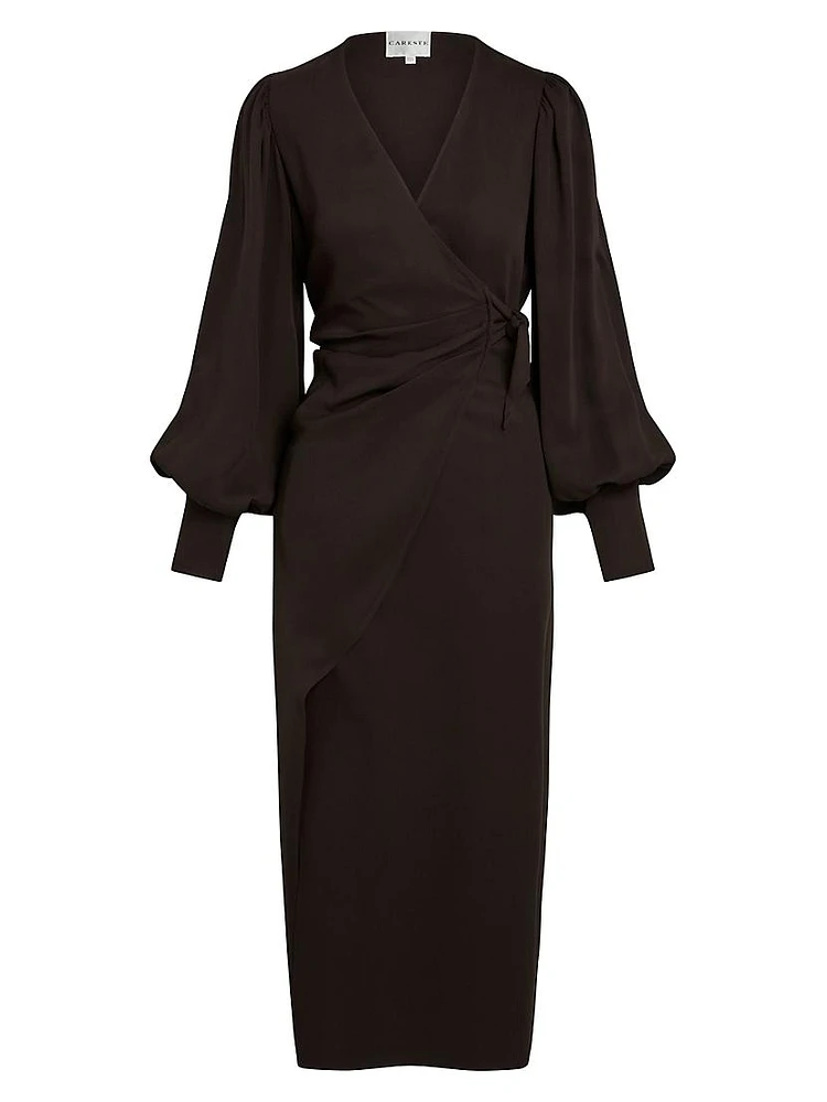 Lottie Silk Wrap Gown