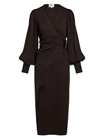 Lottie Silk Wrap Gown