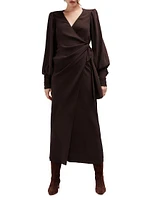 Lottie Silk Wrap Gown