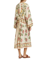 Zircon Bisuteria Linen Kaftan Dress