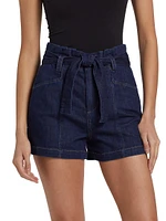 Anessa Belted Denim Shorts