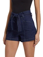 Anessa Belted Denim Shorts