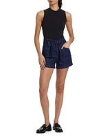 Anessa Belted Denim Shorts