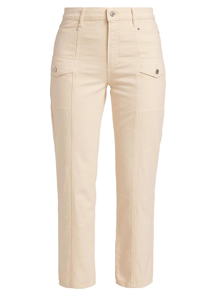 Alexis Stretch-Cotton Crop Pants