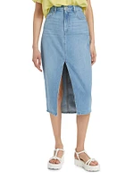 Angela Denim Midi-Skirt