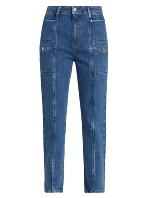 Alexis High-Rise Tapered-Leg Jeans