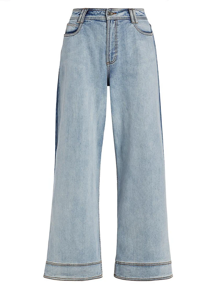 Abstraction Embrace Wide-Leg Jeans