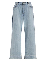 Abstraction Embrace Wide-Leg Jeans