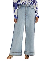 Abstraction Embrace Wide-Leg Jeans