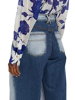 Abstraction Embrace Wide-Leg Jeans