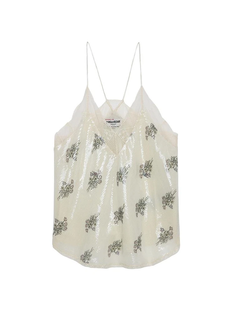 Christy Floral Sequined Camisole