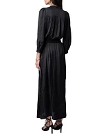 Ritchil Tie-Waist Maxi Shirtdress