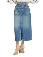 Bea Denim Midi-Pencil-Skirt