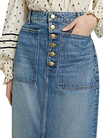 Bea Denim Midi-Pencil-Skirt