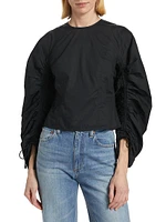 Lorna Fitted Cotton Poplin Blouse