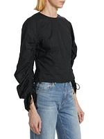 Lorna Fitted Cotton Poplin Blouse