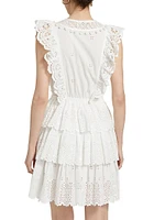 Lilith Broderie Anglaise Tiered Minidress