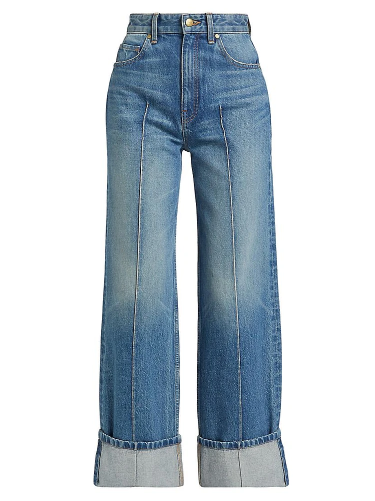 The Genevieve High-Rise Wide-Leg Jeans