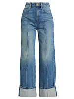 The Genevieve High-Rise Wide-Leg Jeans