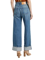 The Genevieve High-Rise Wide-Leg Jeans