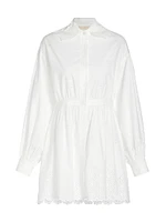 Gemma Broderie Anglaise Tie-Back Shirtdress