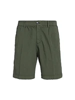 Seersucker Elasticized Waistband Shorts