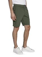 Seersucker Elasticized Waistband Shorts