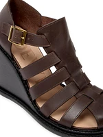 Campo 90MM Leather Wedge Sandals