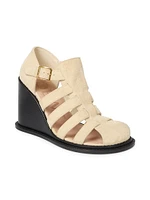 Campo 90MM Brushed Suede Wedge Sandals