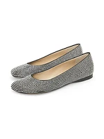 Toy Strass Leather Ballerina Flats