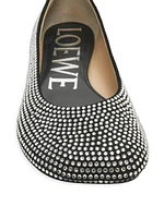 Toy Strass Leather Ballerina Flats