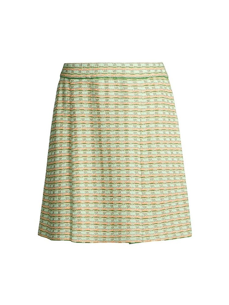 Tweed A-Line Miniskirt