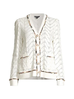 Pointelle Knit Jacket