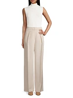 Wide-Leg Tailored Pants