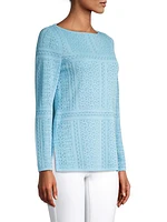 Knit Jewel Neck Tunic