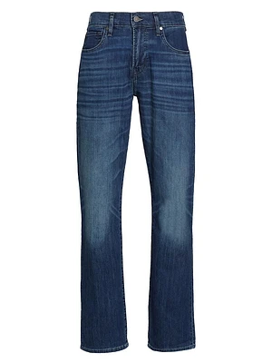 Stretch Straight-Leg Jeans