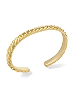 Sculpted Cable Cuff Bracelet 18K Gold