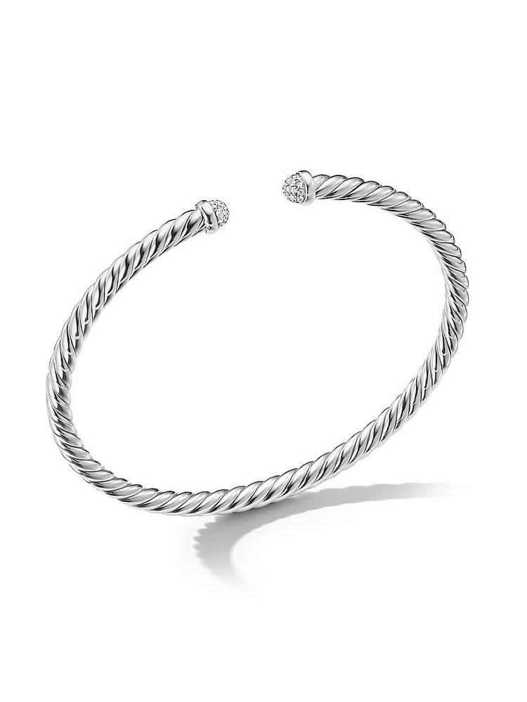 Cable Flex Bracelet 18K White Gold