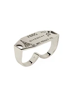 City Double Finger Ring Metal