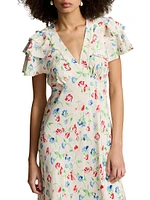 Nime Floral Silk Cocktail Dress