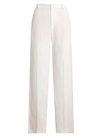 Linen Wide-Leg Pants