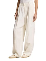 Linen Wide-Leg Pants