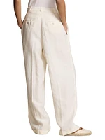 Linen Wide-Leg Pants