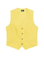 Linen-Cotton Vest Top